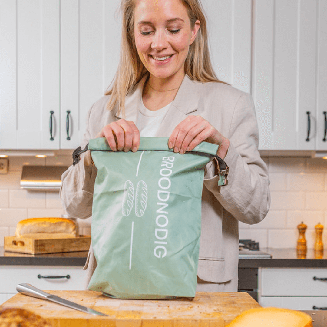 Wiederverwendbarer Brotsack – Pastellgrün