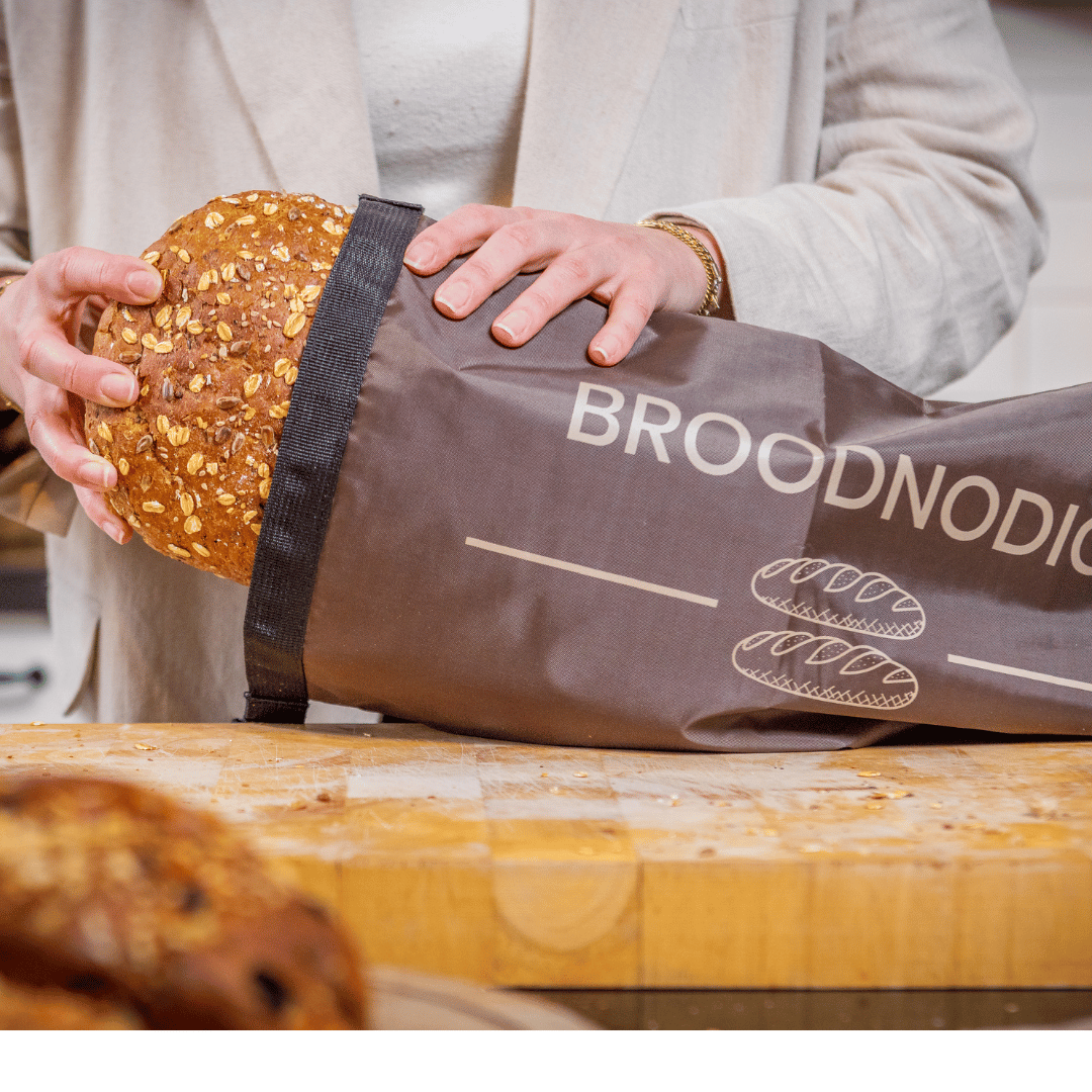 Wiederverwendbarer Brotsack – Dunkelbraun
