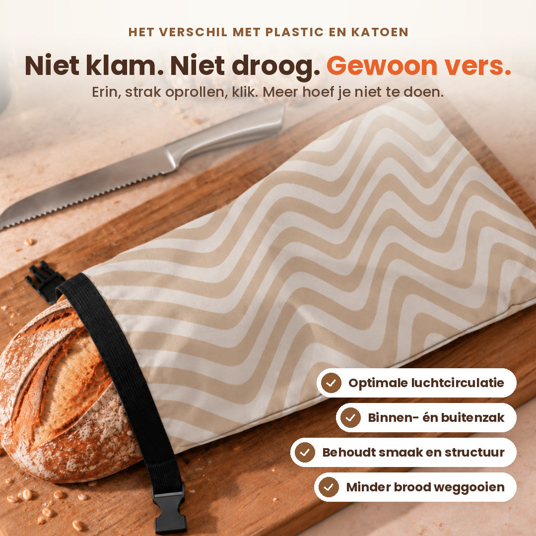 
                
                  Brotbeutel Premium – Braune Linien
                
              