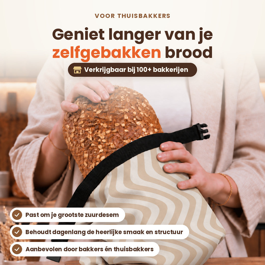 
                
                  Brotbeutel Premium – Braune Linien
                
              
