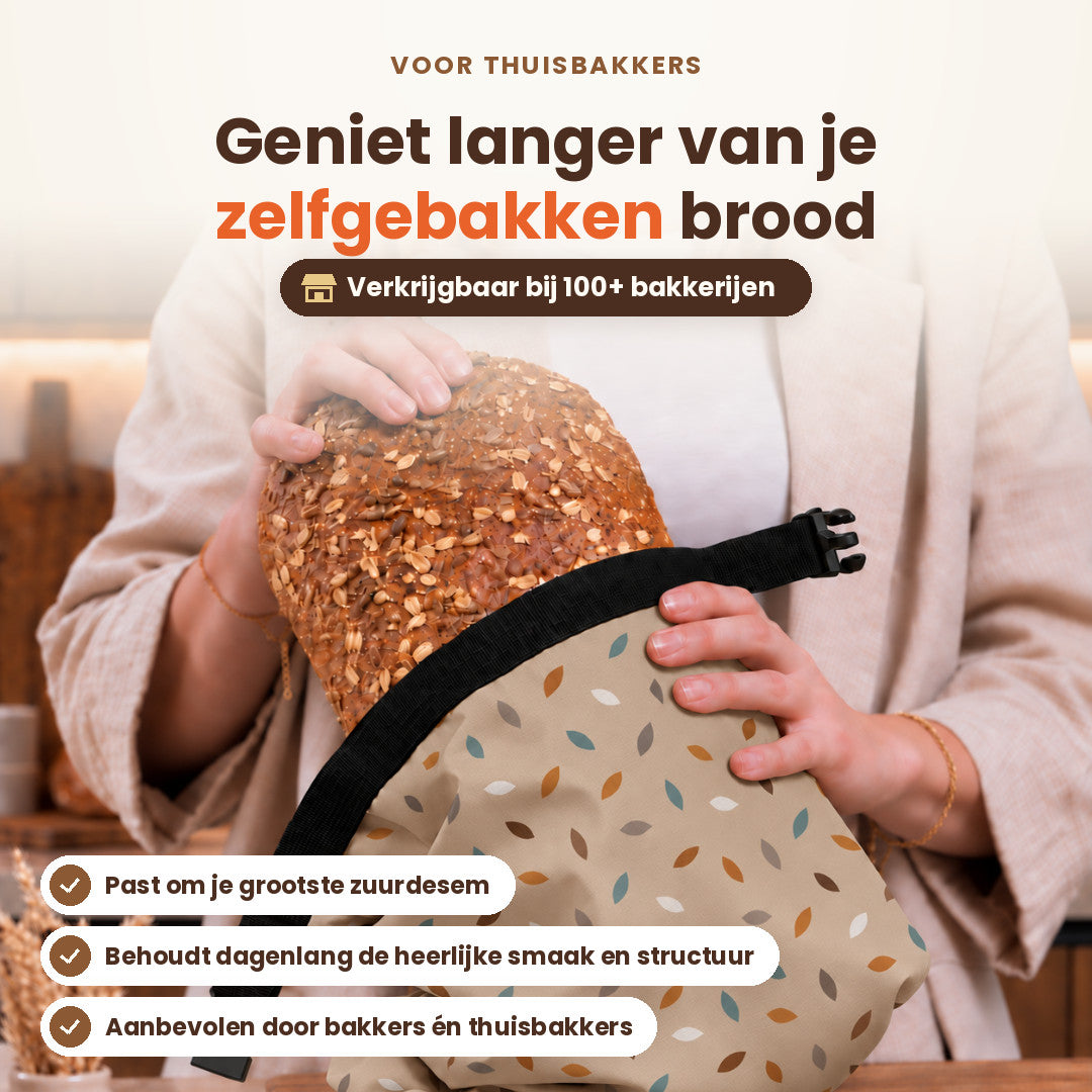 
                
                  Brotbeutel Premium – Taupe-Streusel
                
              