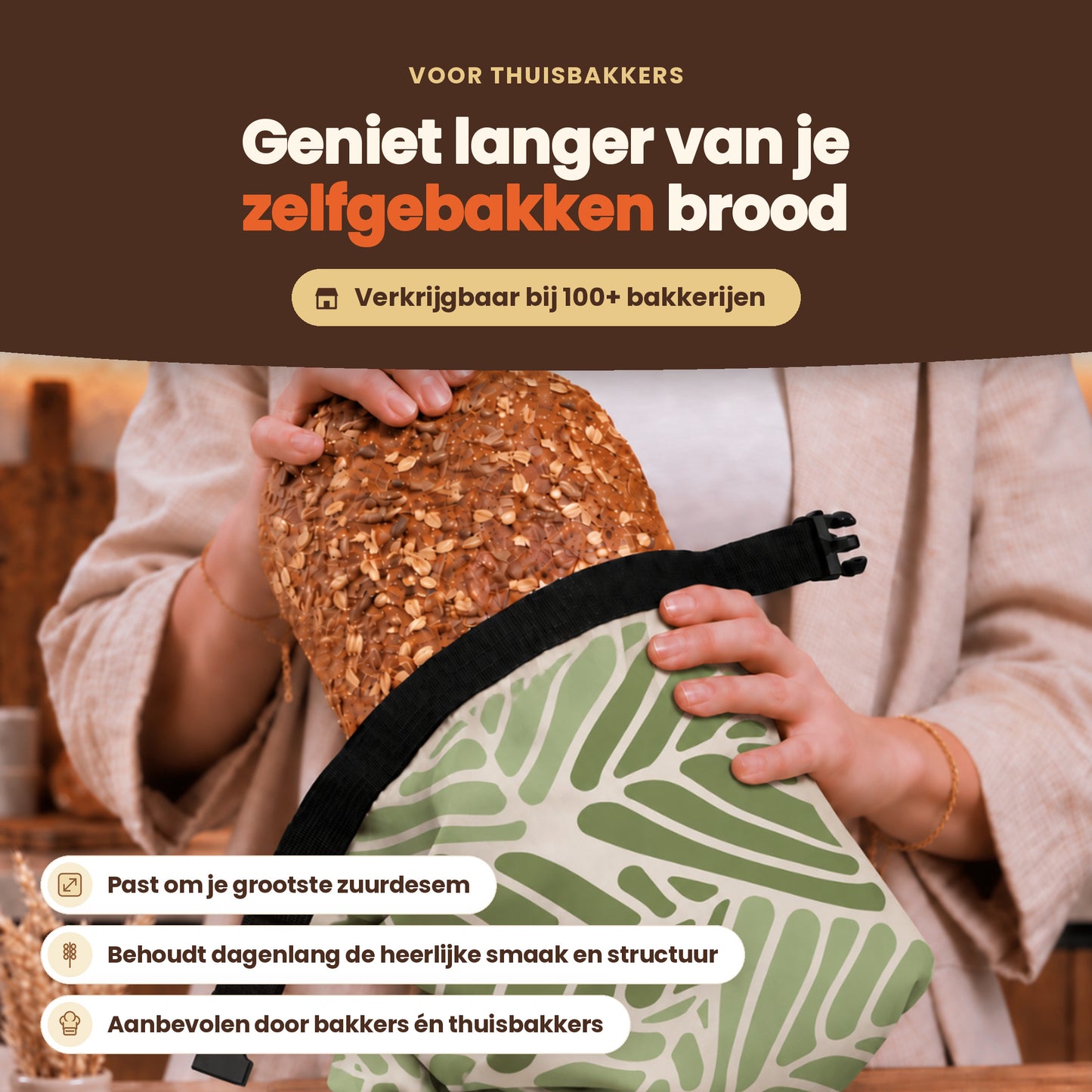 
                
                  Premium broodzak Green Palm: zo blijft je brood langer vers
                
              