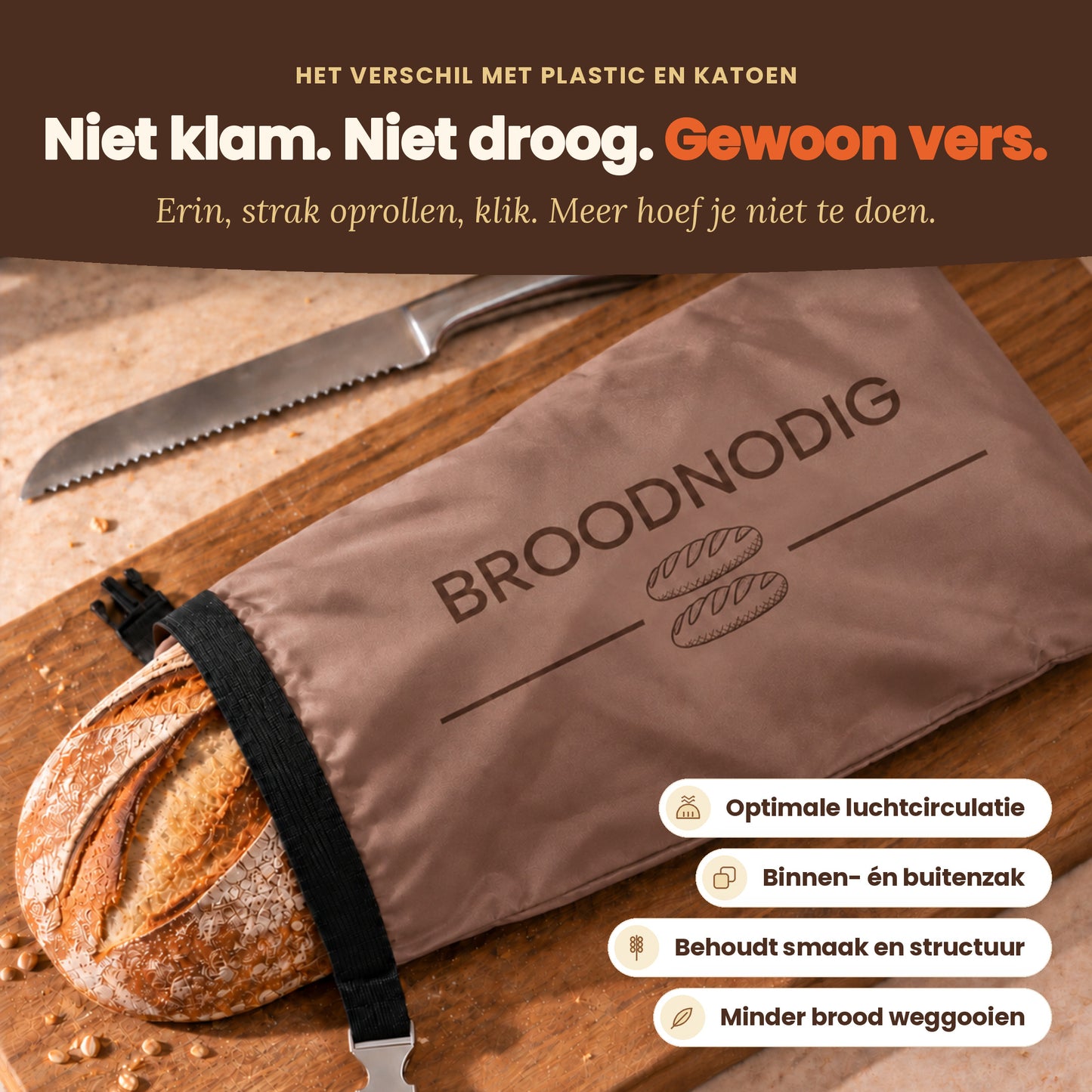 
                
                  Herbruikbare broodzak Mokka: uitleg over gebruik en voordelen
                
              