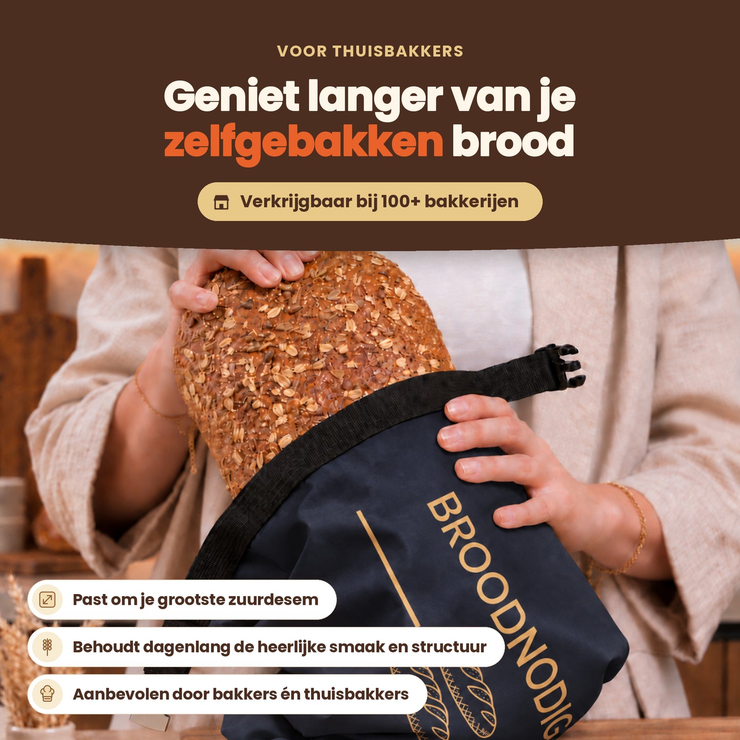 
                
                  Herbruikbare broodzak Zwart: zo blijft je brood langer vers
                
              