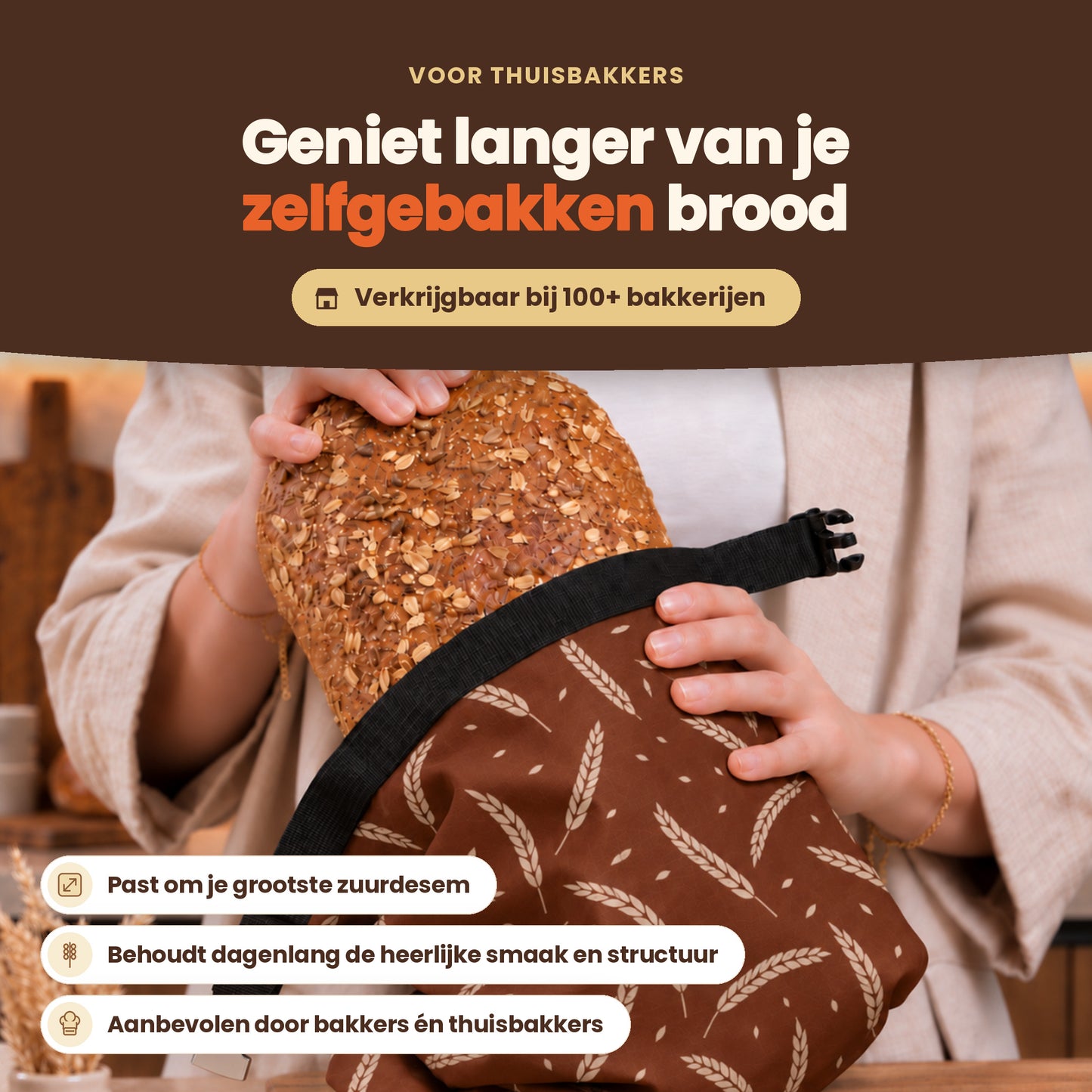 
                
                  Herbruikbare broodzak Terraoogst: zo blijft je brood langer vers
                
              